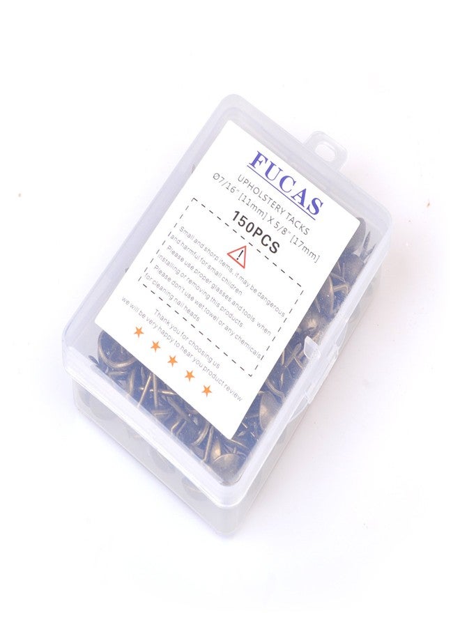 FUCAS Upholstery Tacks Furniture Nails Pins 150pcs (Antique Brass) - Image 5